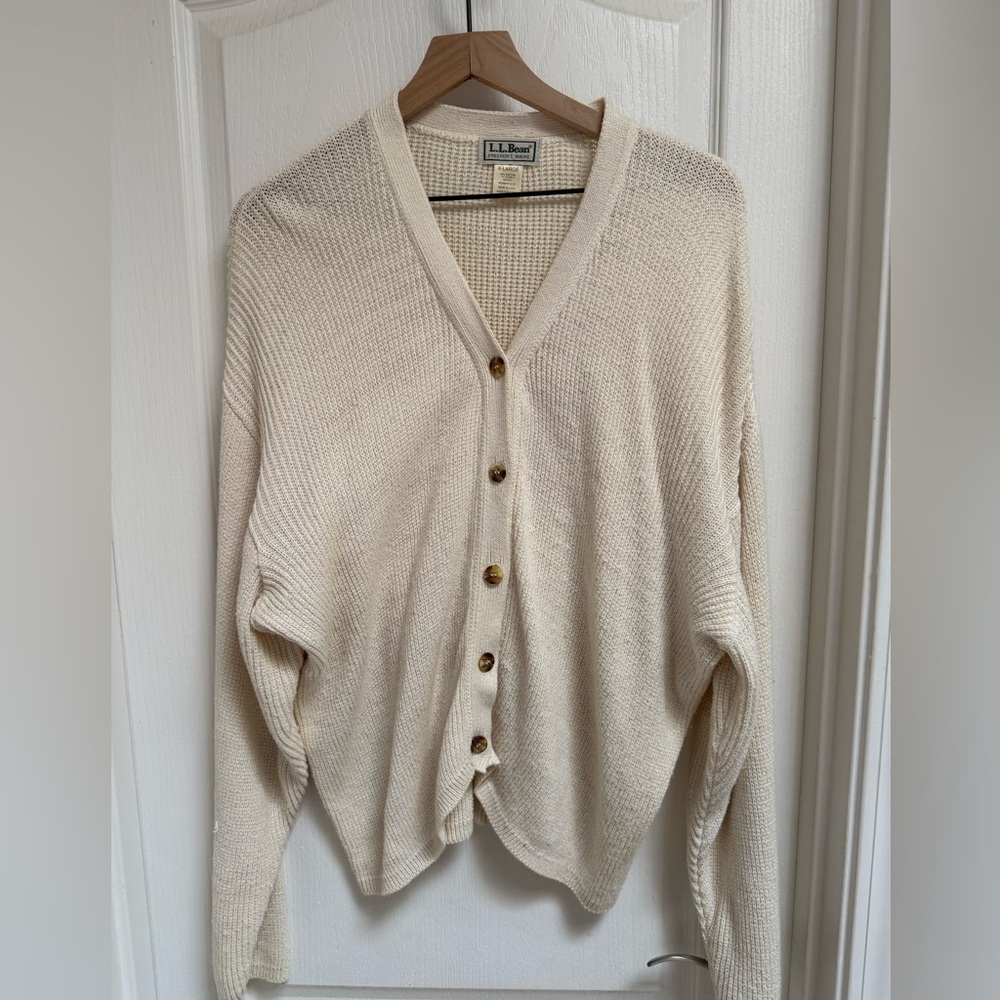 Vintage LLBean Grandpa Cardigan
